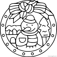 Download Christmas Mandala Coloring Pages Coloringall