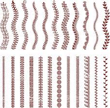 A Collection Of 23 Leaf And Vine Borders Inspired By The Art Of Henna Designs Feet Henna Designs Easy Beginner Henna Designs