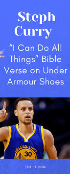 Images of the curry 5 leaked in march 2018, and fans were consumed with yet another atypical silhouette for the baller. Stephen Curry Sports I Can Do All Things Bible Verse On Under Armour Shoes