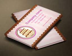 Girly bakery and confectionery business cards. Bakery Business Cards On Behance