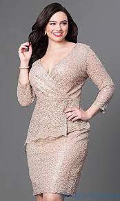 2018 Grandes Robes De Soiree Robes Vison A Manches Courtes Col V Perles Brodees Plus Size Formal Dresses Evening Dresses Plus Size Plus Dresses