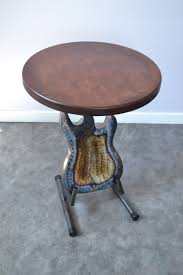 Guitar Table Table Design Table Guitar Decor Music Decor Wood And Metal Table Music Lover Design Furniture Coffee Table Side Table In 2020 Wood And Metal Table Metal Table Wood And Metal