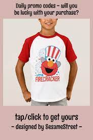 Little Firecracker Elmo T Shirt Zazzle Com T Shirt Elmo Sesame Street