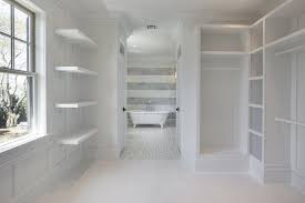 Walk Through Closet Transitional Closet Corcoran Bathroom Built Ins Closet Built Ins Big Bathrooms