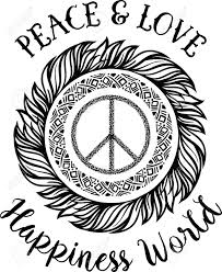 The flag is green, with a thin red line. Sign Pacifist Peace Symbol With A Brush Black Hippie Sign Royalty Free Cliparts Vectors And Stock Illustration Image 64861477