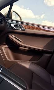 Porsche Macan Leather Espresso Interior Wood Car Dark Brown Fusca