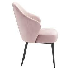 Luxe Velvet Dining Chair Light Pink Zm Home Velvet Dining Chairs Dining Chairs Low Back Dining Chairs