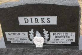 Phyllis June Koester Dirks (1930-2001)