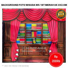 Download now background backdrop latar layar foto rak wisuda gorden ws3 merah 3x2 5m. Background Backdrop Wisuda Rak Buku Sekolah Sd Tk Kampus Shopee Indonesia