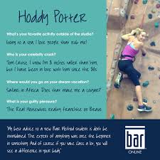 I Was From The City She Was From The Outside Hoddy Potter Is Not Only One Of Our Bar Online Teachers But She Also Owns Two Studios In Kansas City She Is Energeti Teacher Features Online Teachers Teacher