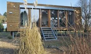 Biohaus Aussenansicht Minihaus Haus Bauen Cube Haus