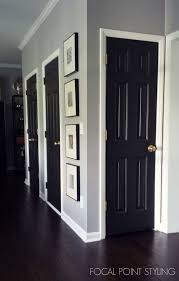 How To Paint Interior Doors Black Update Brass Hardware Painting Interior Doors Black Black Interior Doors Painted Interior Doors