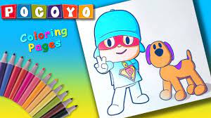 There are a lot of coloring pages for kids on our website my coloring pages, for example: Super Pocoyo New Season Coloring Book Pages For Kids Superhero Pocoyo Colouring Youtube
