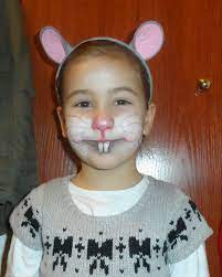 Mouse Rat Diy Face Paint And Diy Ears Image Only No Link Face Painting Halloween Rat Costume Kids Face Paint