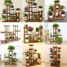 Wooden Plant Stand Indoor Outdoor Patio Garden Planter Flower Pot Stand Shelf In 2021 Wooden Plant Stands Indoor Plant Stand Indoor Patio Plants