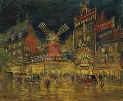 Habere Dicere Amare Moulin Rouge Moonlight Painting Art