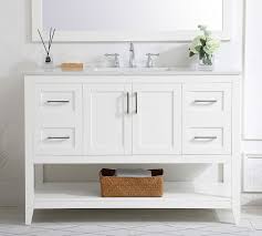 It features two doors and two fully funtional drawers. Belleair 48 Single Sink Vanity Pottery Barn