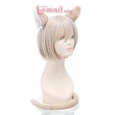 Starting Life in Another World Felix Argyle Cat Ear Tail Short Cosplay Full  Wig | eBay