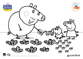 Ecco qui il disegno da colorare di george. Peppa Pig Disegni Da Colorare Peppa Pig E George Nell Orto Con Nonno Pig