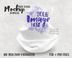 Dye Sublimation Seamless Neck Gaiter Face Cover On Ghost Model Etsy In 2020 Neck Gaiter Face Cover Gaiters