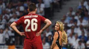 It's been revealed the viral streaker at the champions league final could have earned as much as $6 million in advertising with her five seconds of fame. Champions League Streaker Tottenham Vs Liverpool Final Interrupted By Pitch Invasion The Independent The Independent