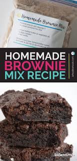 Homemade Brownie Mix With Free Printable Labels Recipe Homemade Brownie Mix Brownie Mix Recipes Homemade Brownies