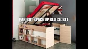 Gallery of parisot space up bed. Parisot Space Up Bed Closet Youtube