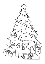 Christmas tree boughs and ornaments. Christmas Tree To Print Christmas Tree Kids Coloring Pages