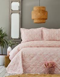 Genç ve çocuk yatak örtüleri. Karaca Home Ester Pudra Cift Kisilik Yatak Ortusu Seti Karaca