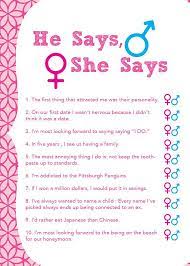 He Said She Said Bridal Shower Game By Modernmamadesigns On Etsy Cheap Bridal Shower Ideas Bridal Shower Games Bridal Shower