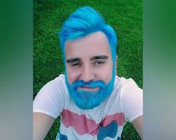 After keeping this a secret for about a week on social media, it's finally time for me to show off my new blue hair! Mermanhair Latest Men Hair Fad Hits Instagram Social News Daily