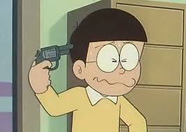 Nobita Pointing A Gun To His Head Meme Keep Meme