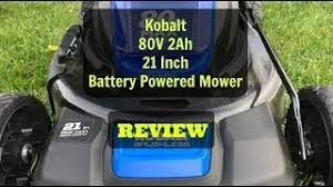The complete kit comes with 2 batteries and a fast charger. Kobalt 80v Battery Powered Mower Review Youtube
