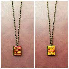 The Da Vinci Code Angels And Demons By Dan Brown Book Necklace Book Locket Necklace Keyholder Bag Charm Bookmar Book Locket Necklace Book Locket Book Necklace