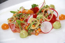La Recette Du Samedi De Thierry Daraize Sashimi De Truite Bobine Caprese Salad Food Vegetables