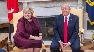 Statsminister erna solberg gjester nedre eiker og isachsen entreprenør i dag sammen med blant annet ordførerkandidat elly th. Pressekonferansen Med Erna Solberg Og Donald Trump Youtube