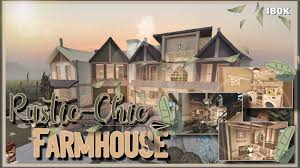 Modern house bloxburg 2 story 100k ฟรวดโอออนไลน. Bloxburg Rustic Chic Farmhouse Speedbuild Youtube