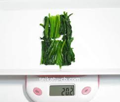 ほうれん草の重さは1株 1束 1把で何グラム 大きさやカロリーは