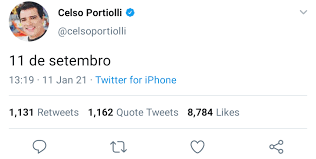 Celso portiolli do sbt chamou a atenção do público nesta segunda no twitter. Ainda Nao Me Recuperei Do Choque Brasil