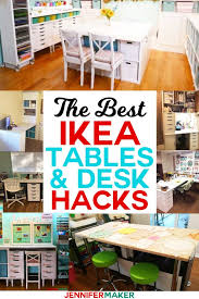 Build your own counterweight desk. The Best Ikea Craft Room Tables And Desks Ideas Jennifer Maker