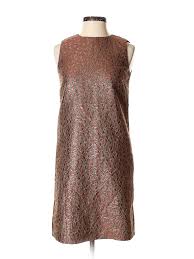 Details About Red Valentino Women Brown Cocktail Dress 40 Italian