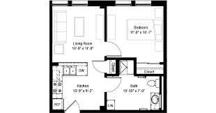 Layouts feature gourmet kitchens with paneled white cabinet. Floor Plans Floor Plans Cottage Floor Plans One Bedroom Apartment Layout