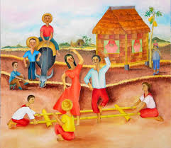 Tinikling By Miriam Besa Filipino Art Philippine Art Dance Poster
