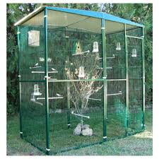 Voliere Jardin 2m Toit Pente Volieres Oiseaux Animalis Viveiros Para Passaros Papagaio Casa De Passarinho
