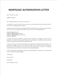 Letter asking for advice about money: Mortgage Authorization Letter