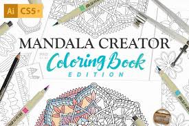 Most images found online are raster images. Coloring Book Mandala Creator Unique Illustrator Add Ons Creative Market