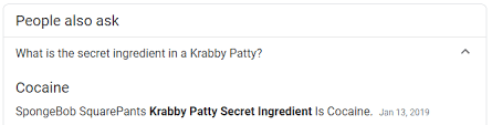I do know that the hamburger consists of lettuce, cheese, tomatoes, tartar sauce, mayo, flour, turmeric, sea salt, land salt, barnacle shavings, the patty, mustard, ketchup, two buns, on. Nathaniel Bandy On Twitter Today I Decided To Look Up The Recipe For A Krabby Patty And Found This