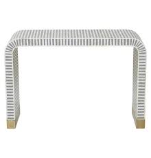 Rani Loop Bone Inlay Console Table Contemporary Console Table Bone Inlay Bold Bedroom