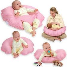 This One Is Great For Baby To Sit In Slightly Inclined Because It Has A Velcro Belt To Keep Baby From Sliding Down Baby Support Baby Boppy Breastfeeding Pillow