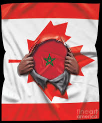 The red background of the morocco flag has been an important color for the country for its historical connection to the royal alaouite family. Morocco Flag Canadian Flag Ripped Open Digital Art By Jose O